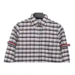 Thom Browne Plaid Long Sleeve Shirt