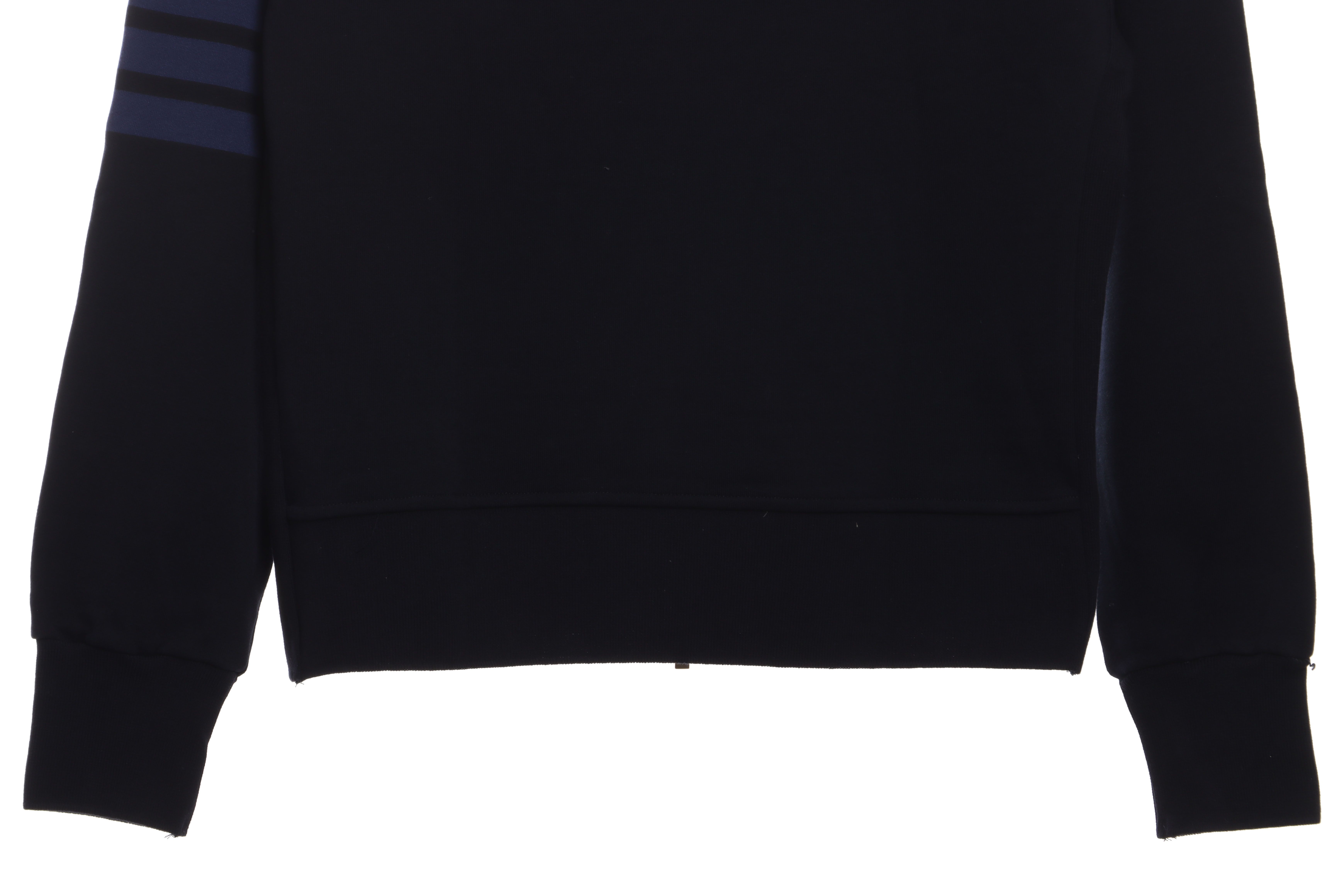 Thom Browne Special Offer Classic Contrast Color Yarn-Dyed Zip-Up Hoodie Black