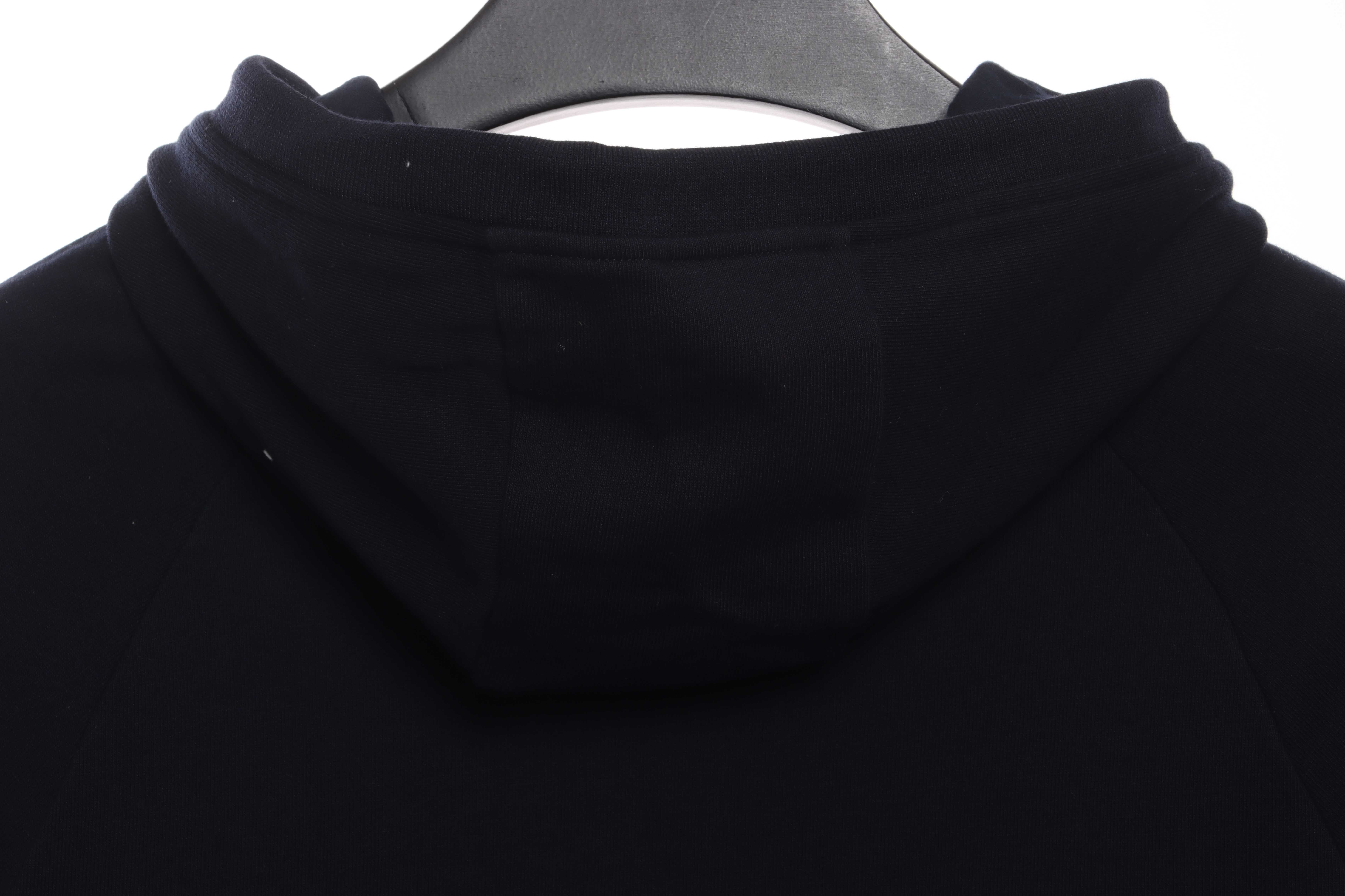 Thom Browne Special Offer Classic Contrast Color Yarn-Dyed Zip-Up Hoodie Black