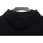 Thom Browne Special Offer Classic Contrast Color Yarn-Dyed Zip-Up Hoodie Black