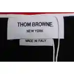 Thom Browne Special Offer Classic Contrast Color Yarn-Dyed Zip-Up Hoodie Black