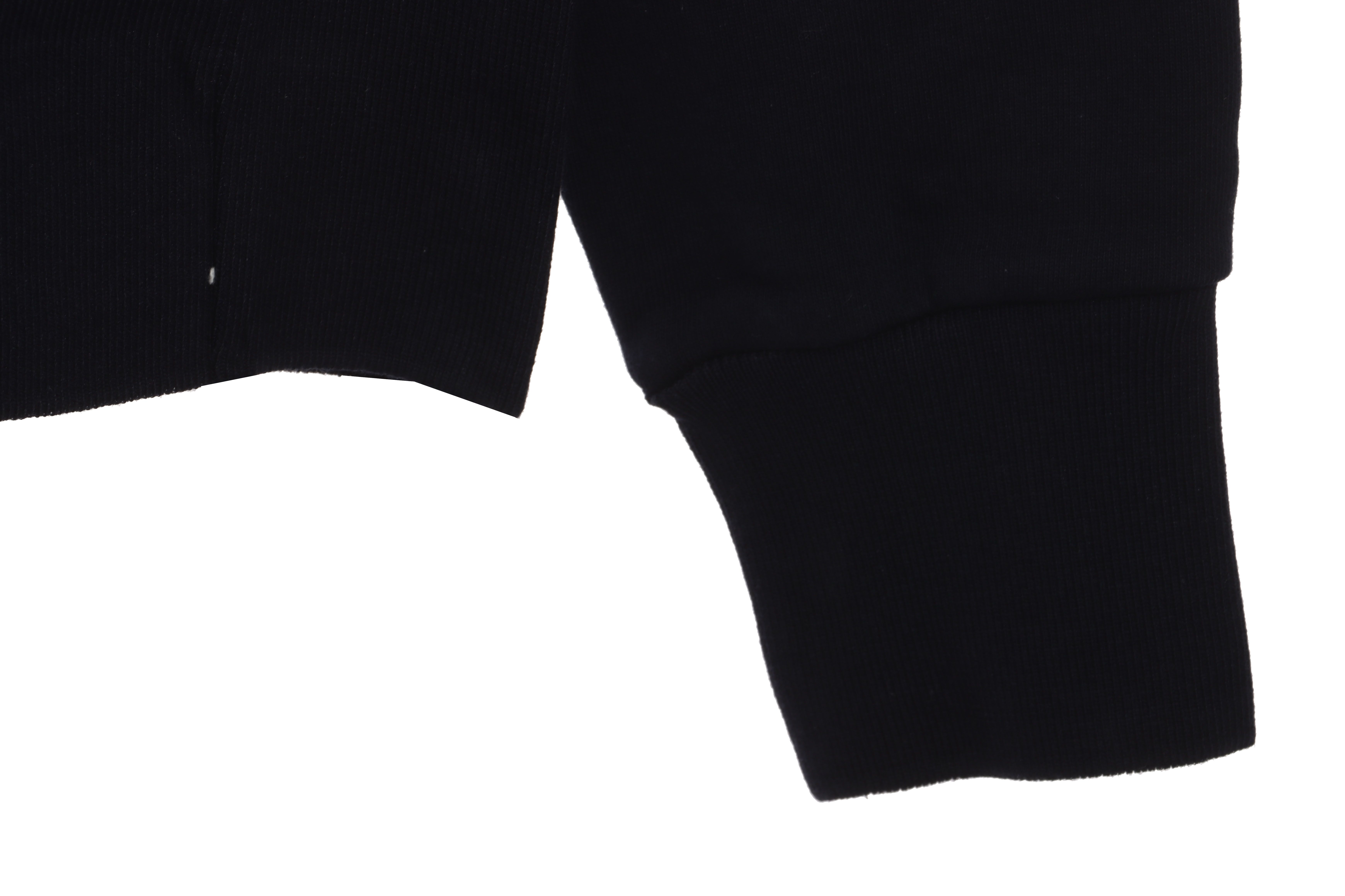 Thom Browne Special Offer Classic Contrast Color Yarn-Dyed Zip-Up Hoodie Black