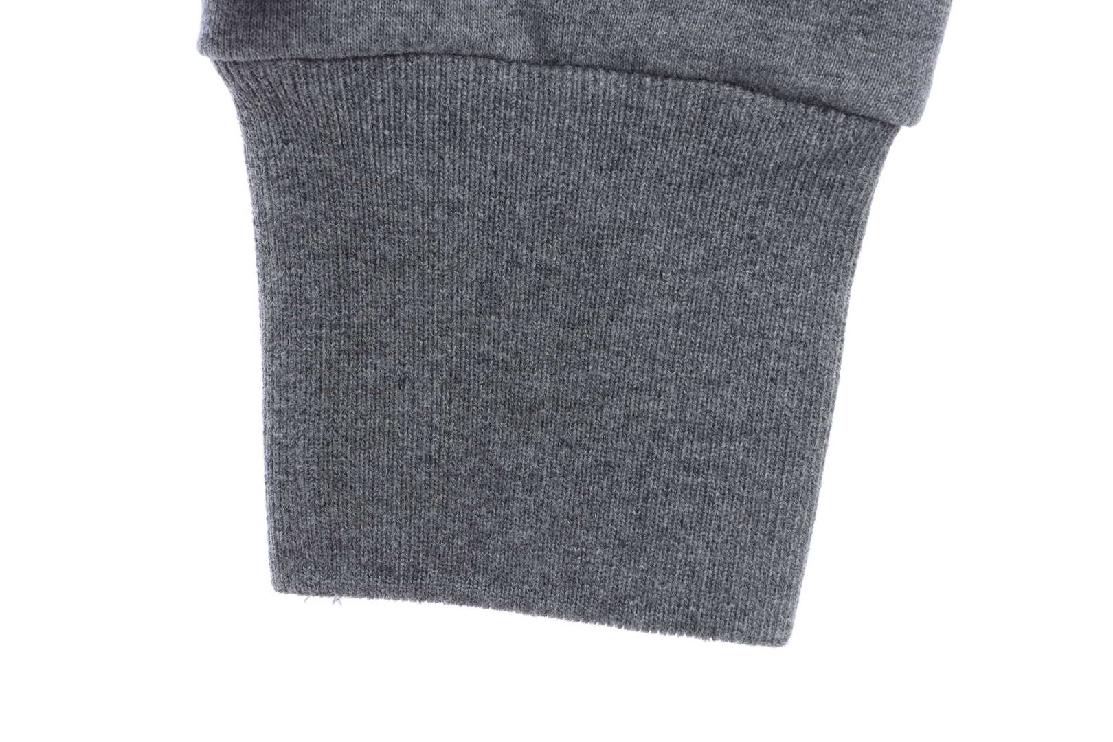 Thom Browne Special Offer Classic Contrast Color Yarn-Dyed Zip-Up Hoodie Grey