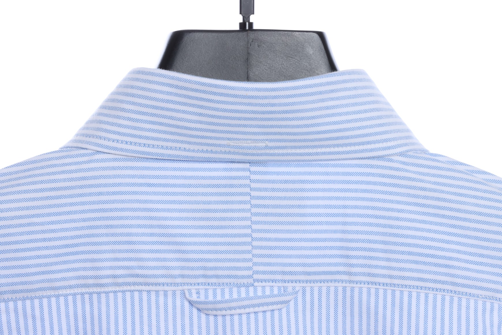 Thom Browne Special Offer Three-Stripe Webbing Blend Long-Seeved Shirt Blue