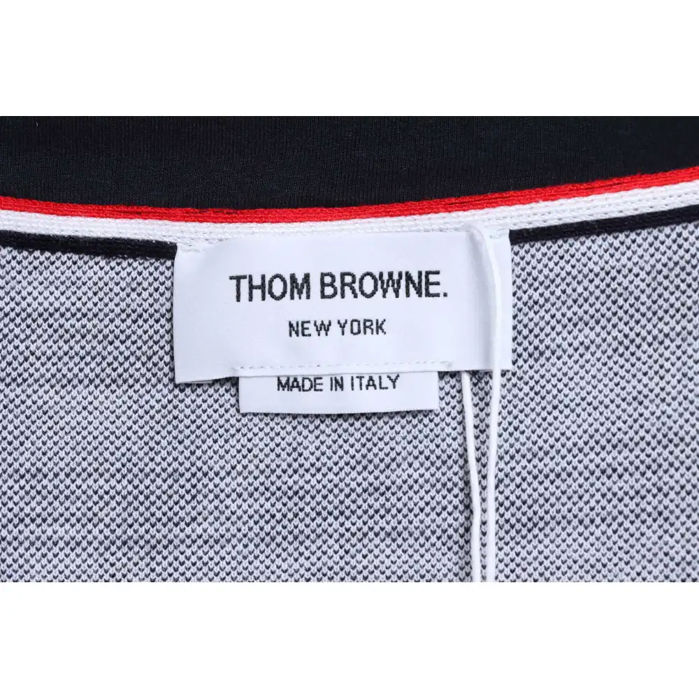 Thom Browne Special Price Jacquard Zip Hoodie Blue