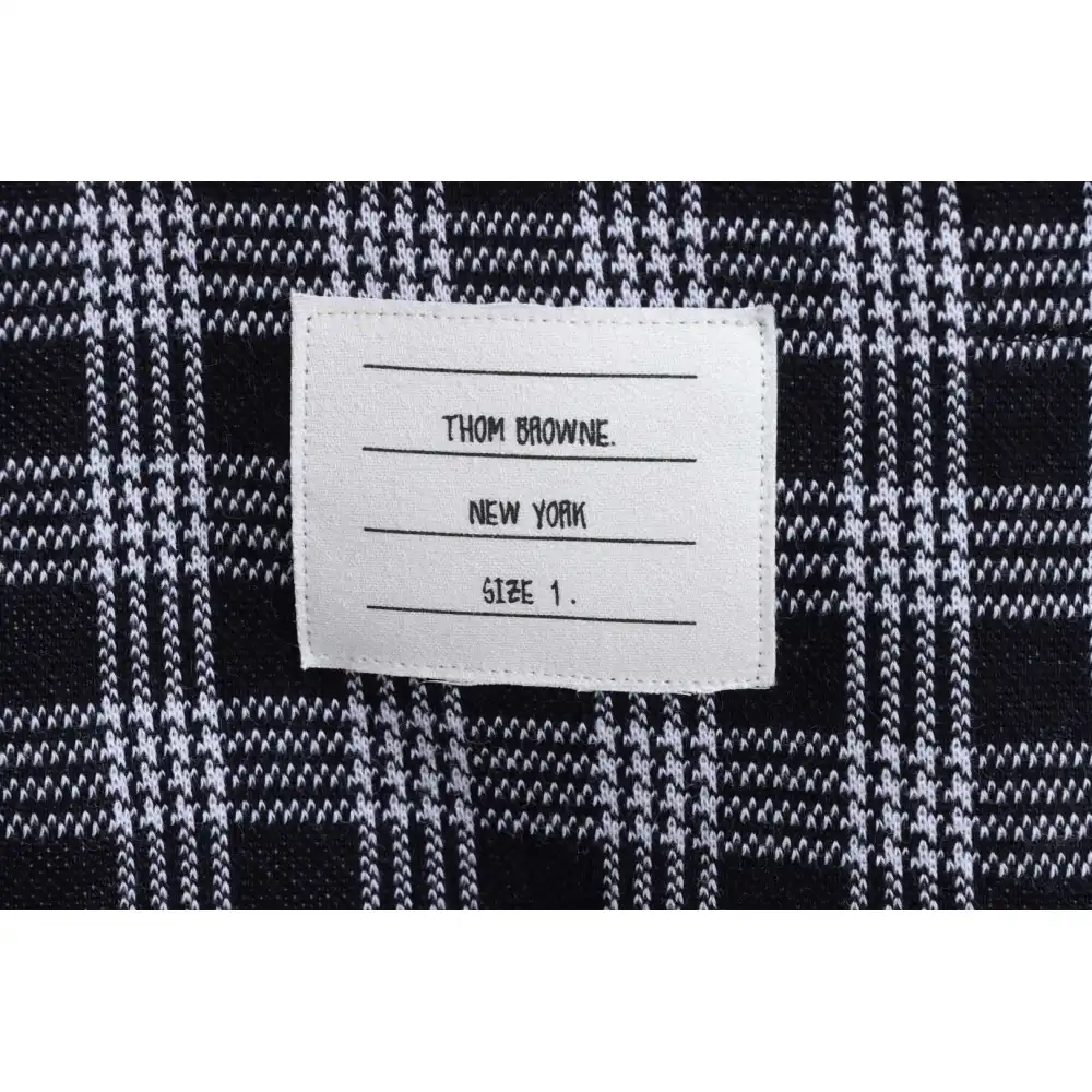 Thom Browne Special Price Jacquard Zip Hoodie Blue