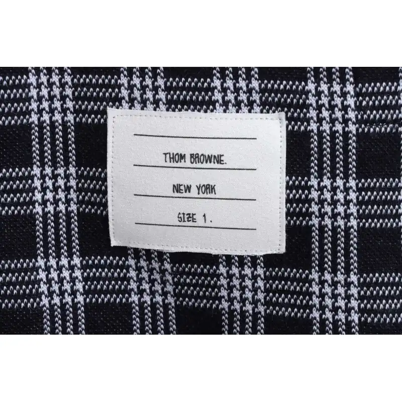 Thom Browne Special Price Jacquard Zip Hoodie Blue