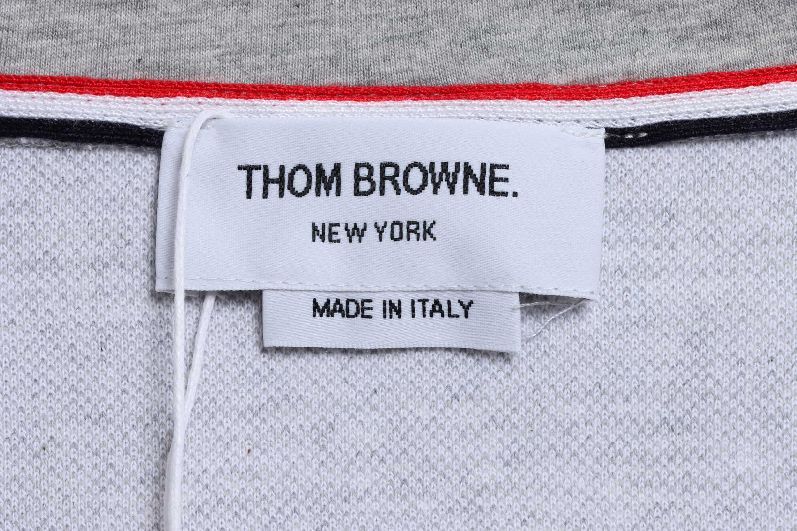Thom Browne Special Price Jacquard Zip Hoodie Grey