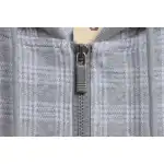 Thom Browne Special Price Jacquard Zip Hoodie Grey