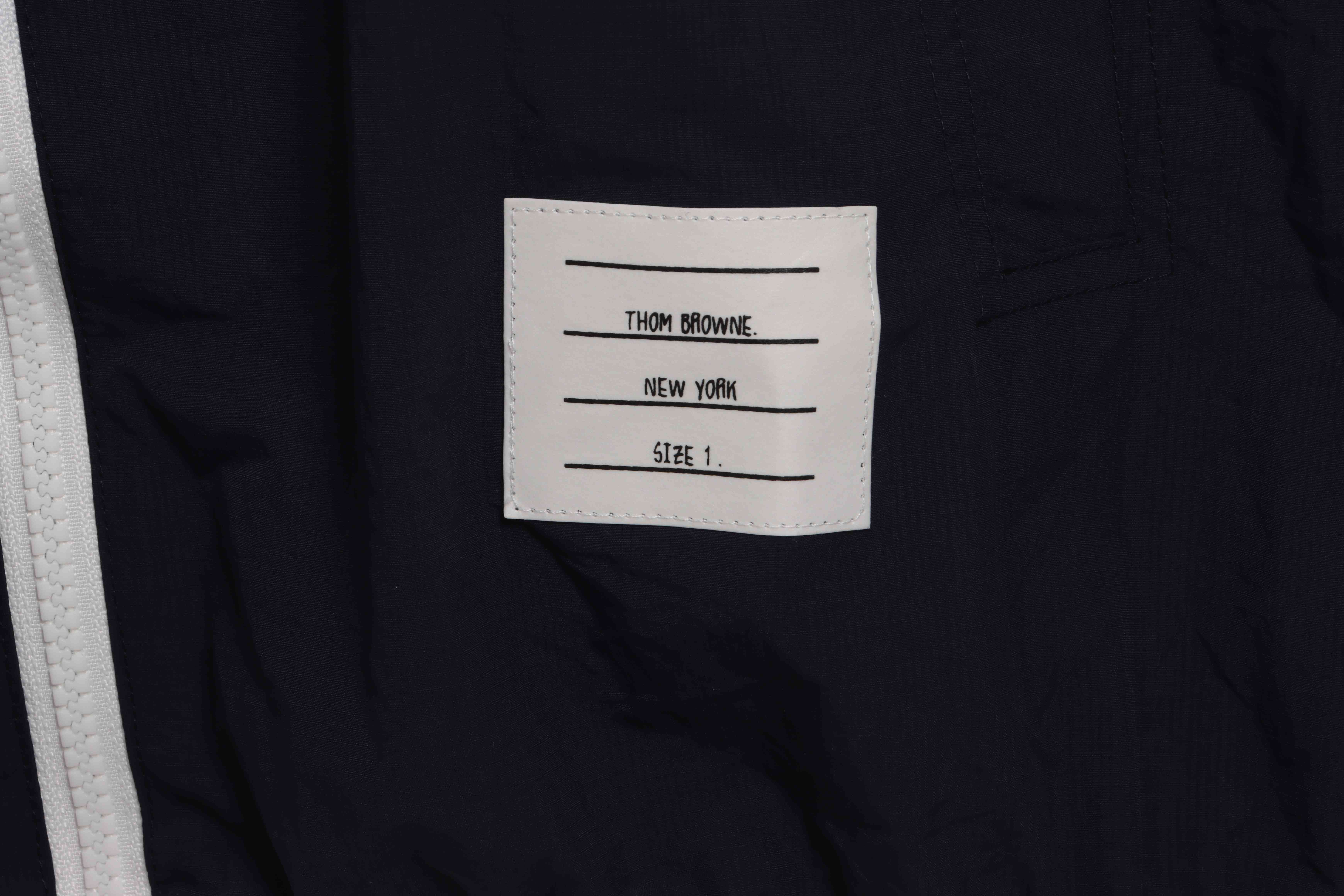 Thom Browne Technical Fabric Workwear Skin Suit Dark Blue