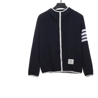 Thom Browne Technical Fabric Workwear Skin Suit Dark Blue 01