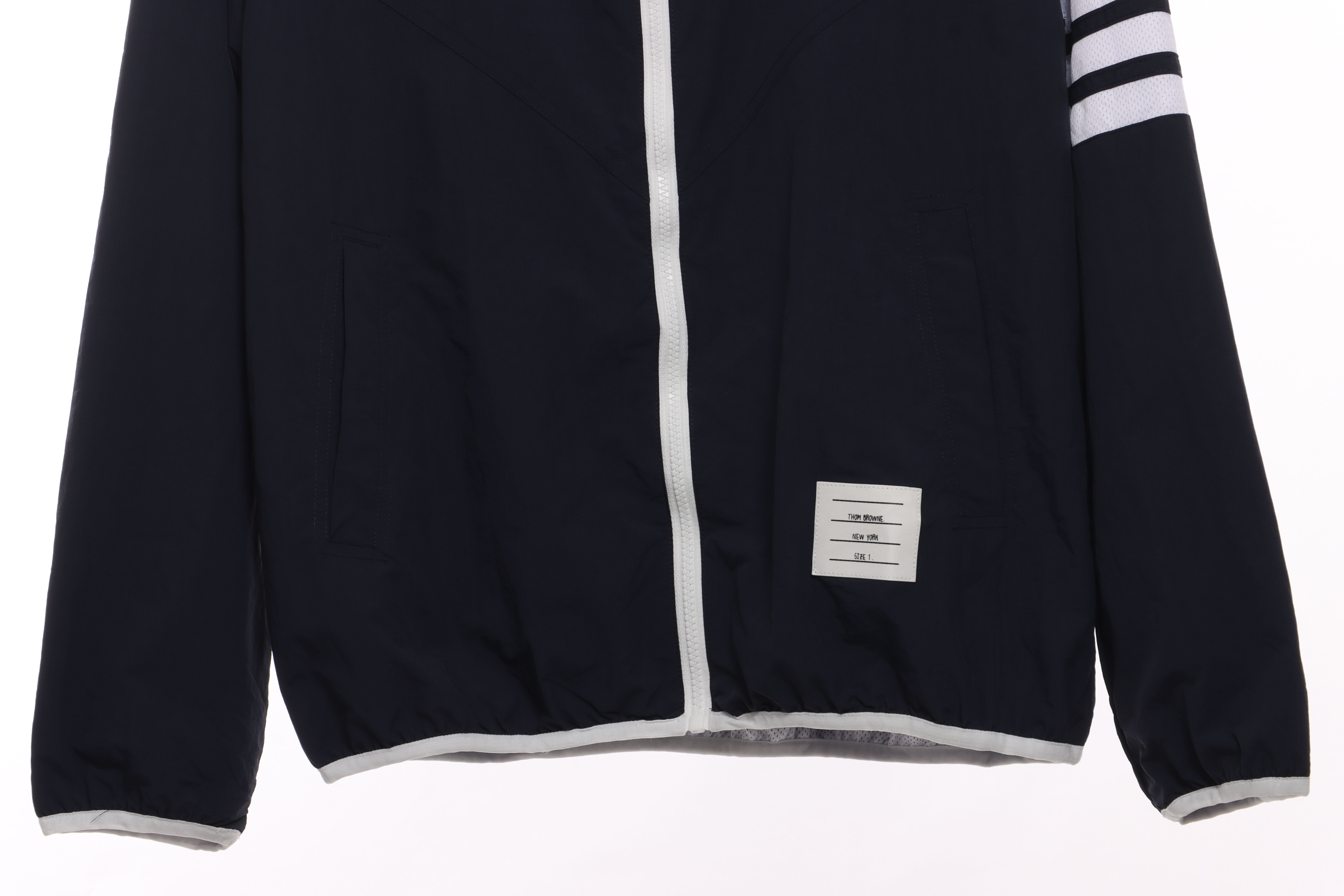 Thom Browne Technical Fabric Workwear Skin Suit Dark Blue