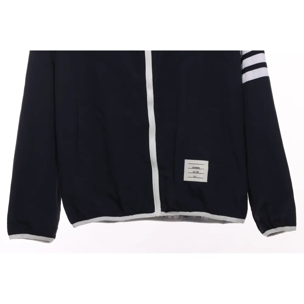 Thom Browne Technical Fabric Workwear Skin Suit Dark Blue