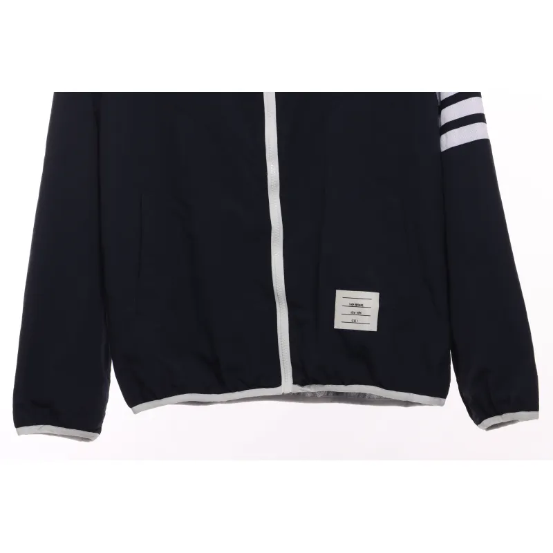 Thom Browne Technical Fabric Workwear Skin Suit Dark Blue