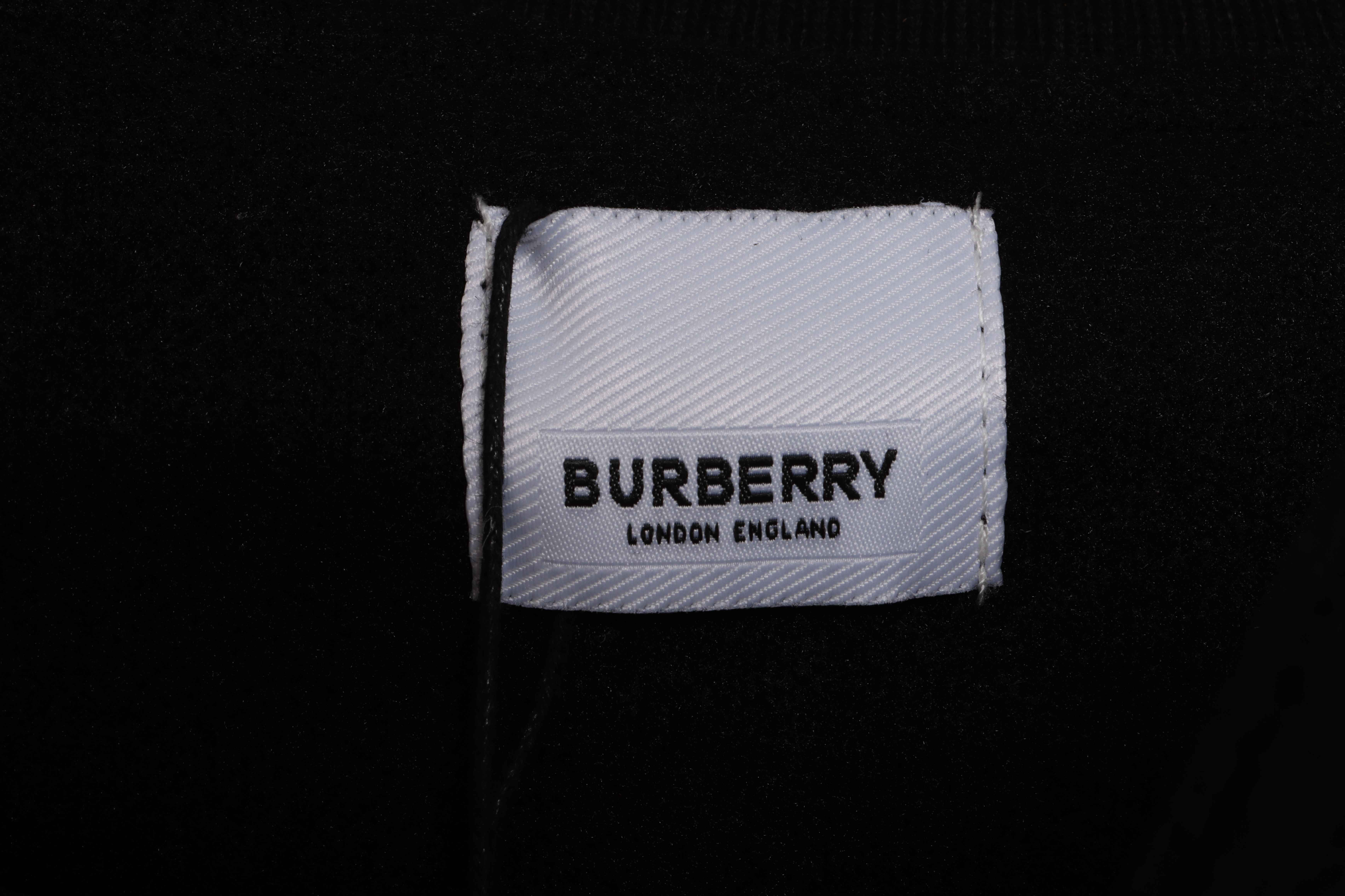 (Special Offer) Burberry 3D Towel Embroidery Baseball Jacket Black