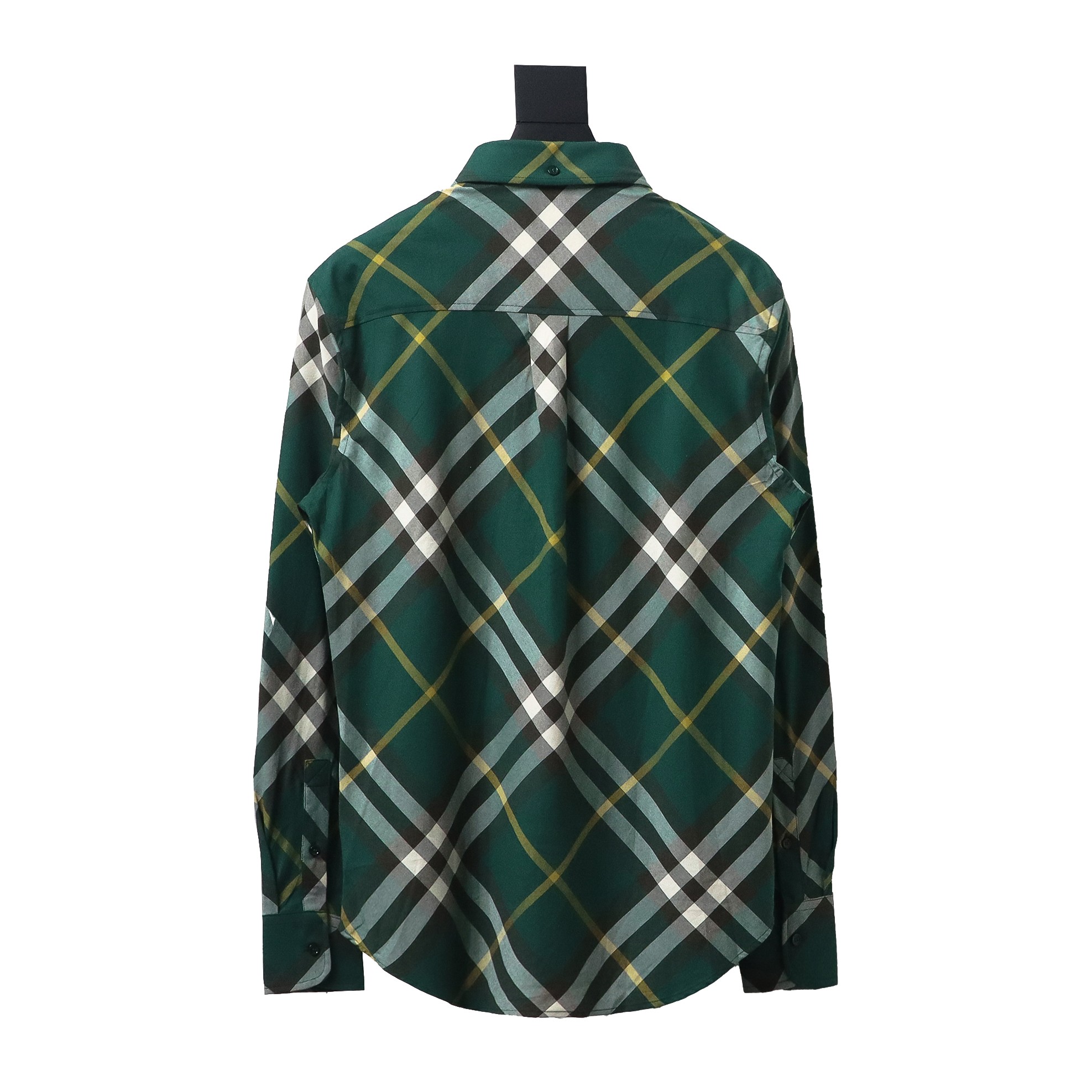 Burberry 24Fw Large Check Cotton Shirt Green