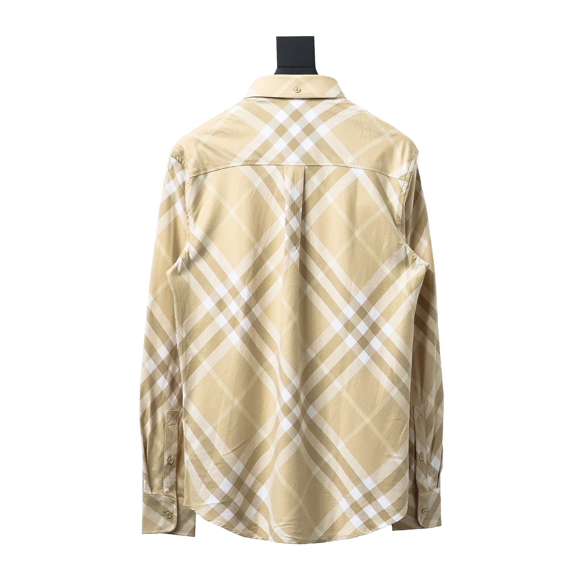 Burberry 24Fw Large Check Cotton Shirt Yellow