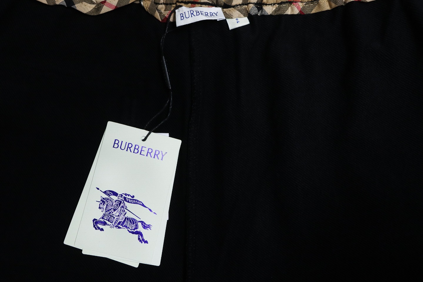 Burberry 24Fw TB Check Patch 3D Embroidery Cotton Knit Trousers