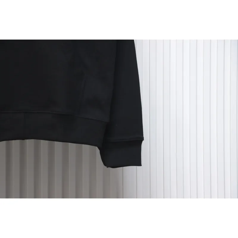 Burberry Check Hood Panel Double Zipper Hooded Jacket Black