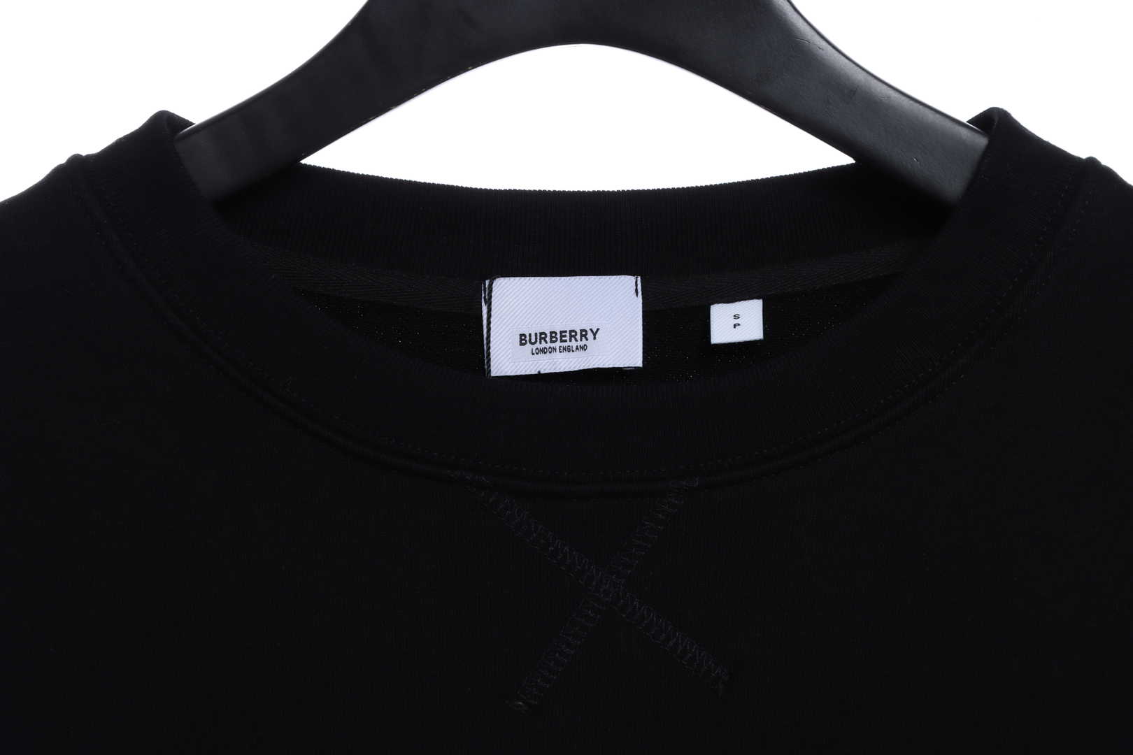 Burberry Classic Plaid Side Stripe Hoodie Black