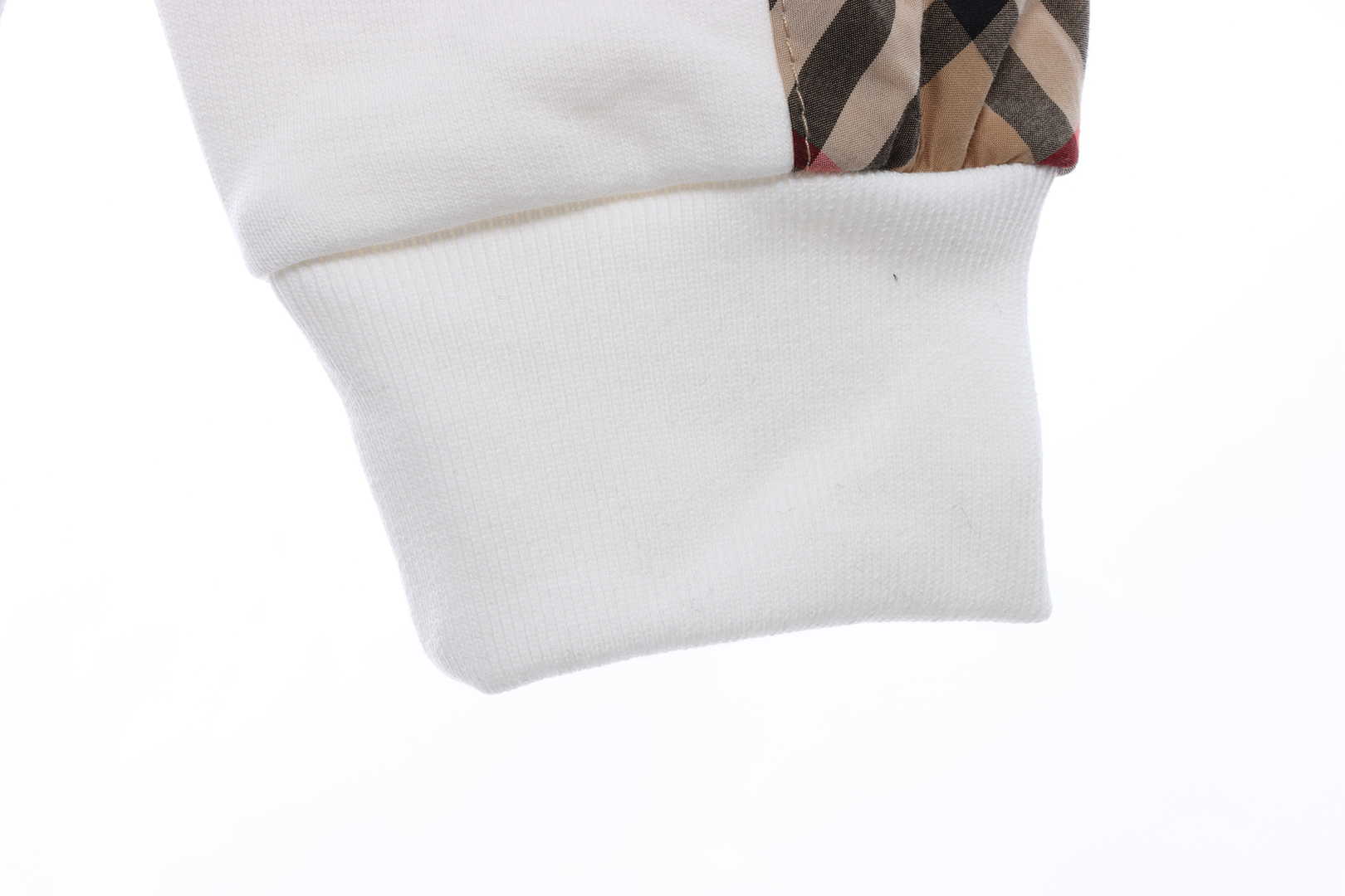 Burberry Classic Plaid Side Stripe Hoodie White