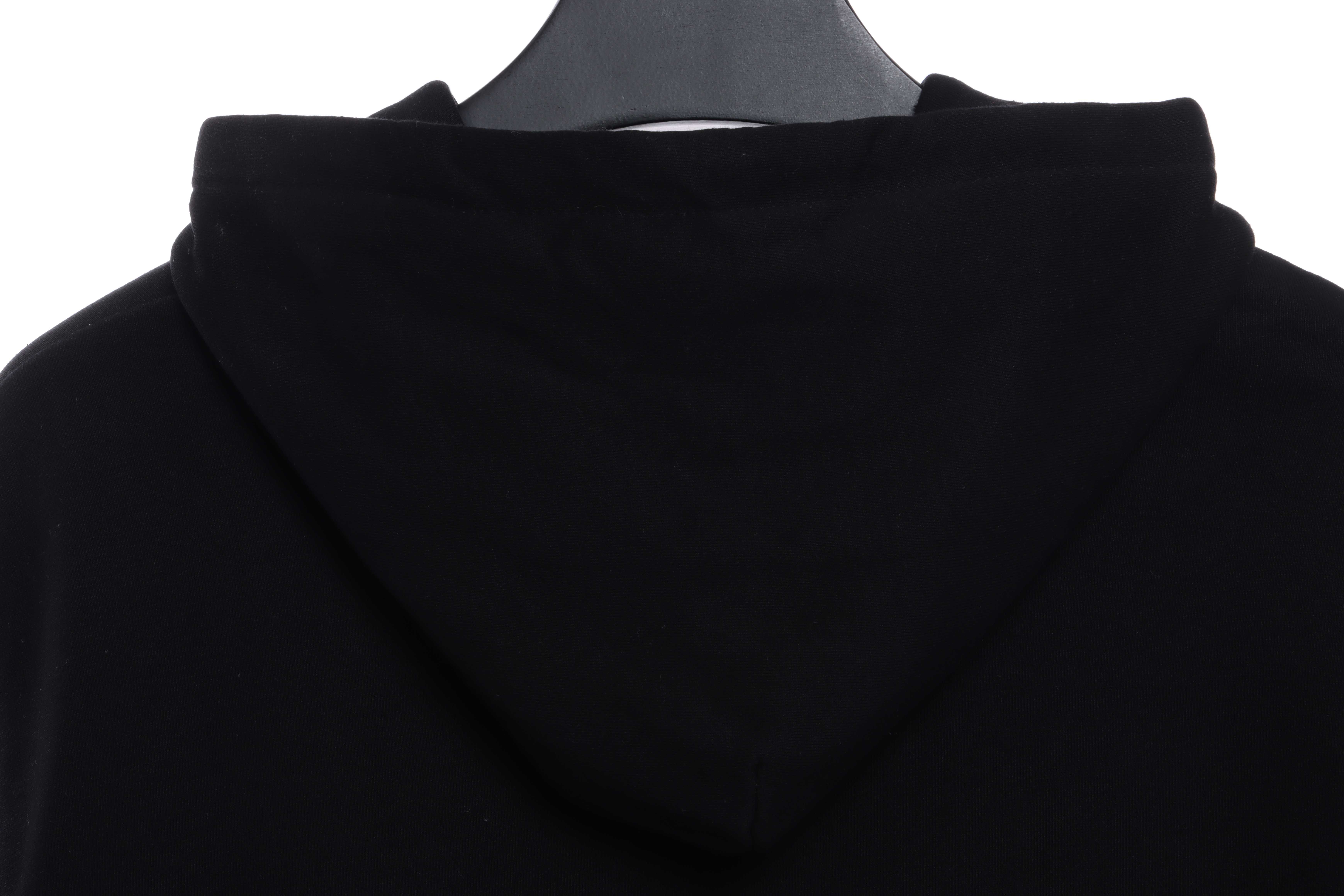 Burberry Label Patch Hoodie Black