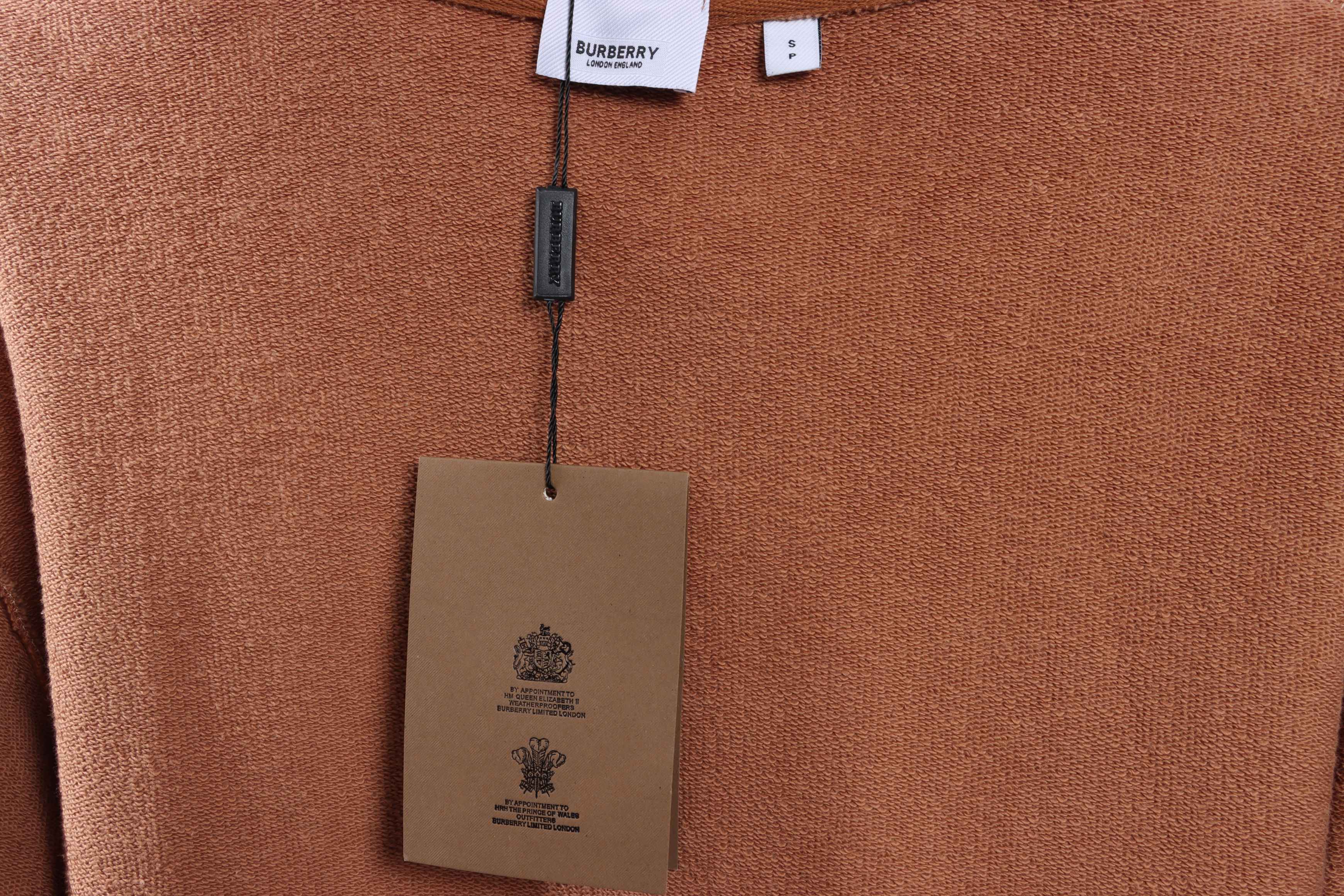 Burberry Label Patch Hoodie Khaki