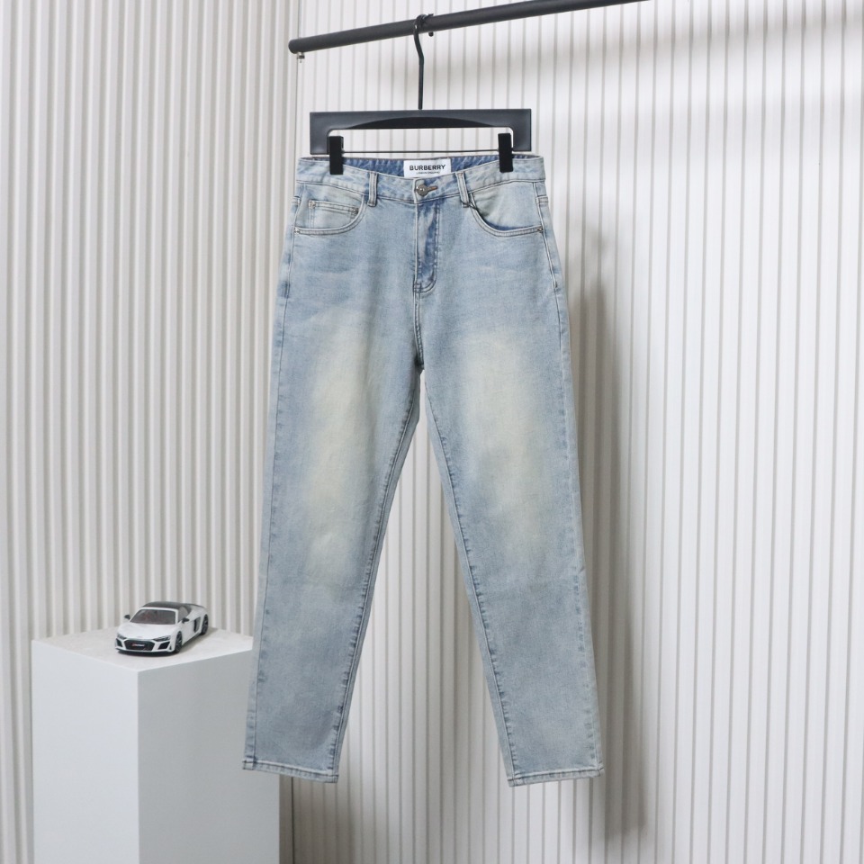 Burberry Label Pocket Patch Denim Pants