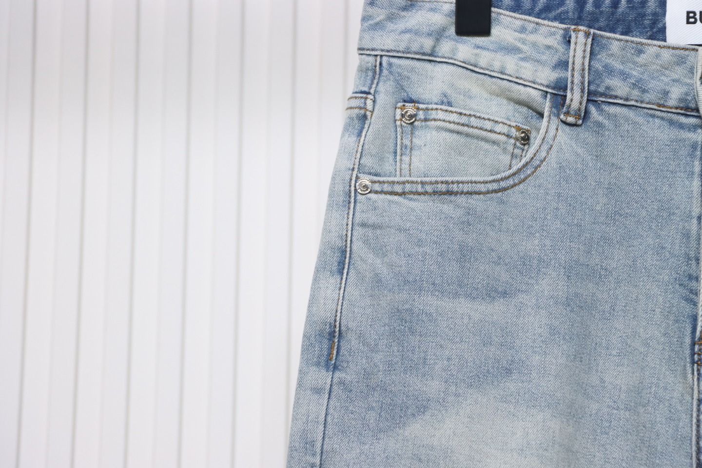 Burberry Label Pocket Patch Denim Pants