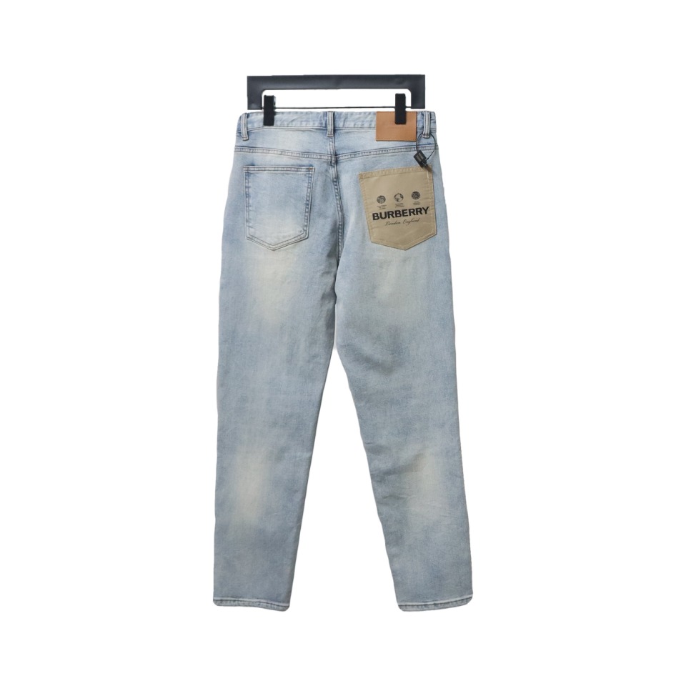 Burberry Label Pocket Patch Denim Pants
