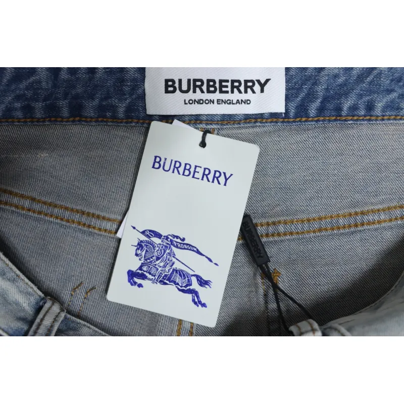 Burberry Label Pocket Patch Denim Pants