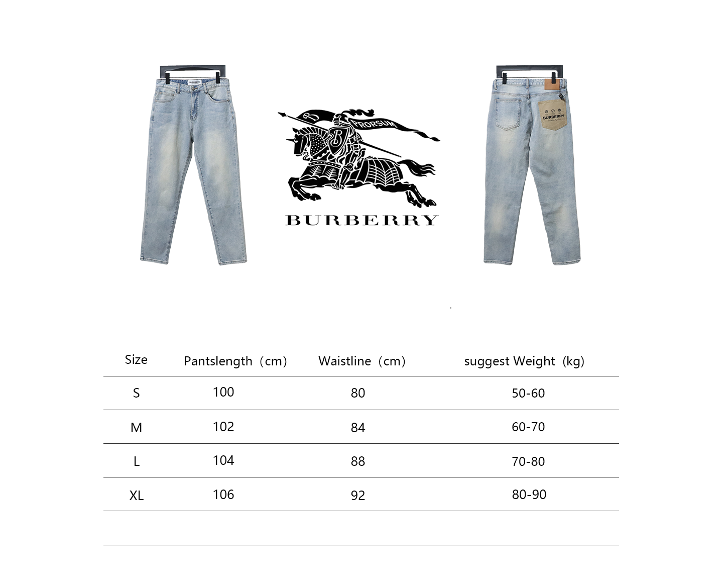 Burberry Label Pocket Patch Denim Pants
