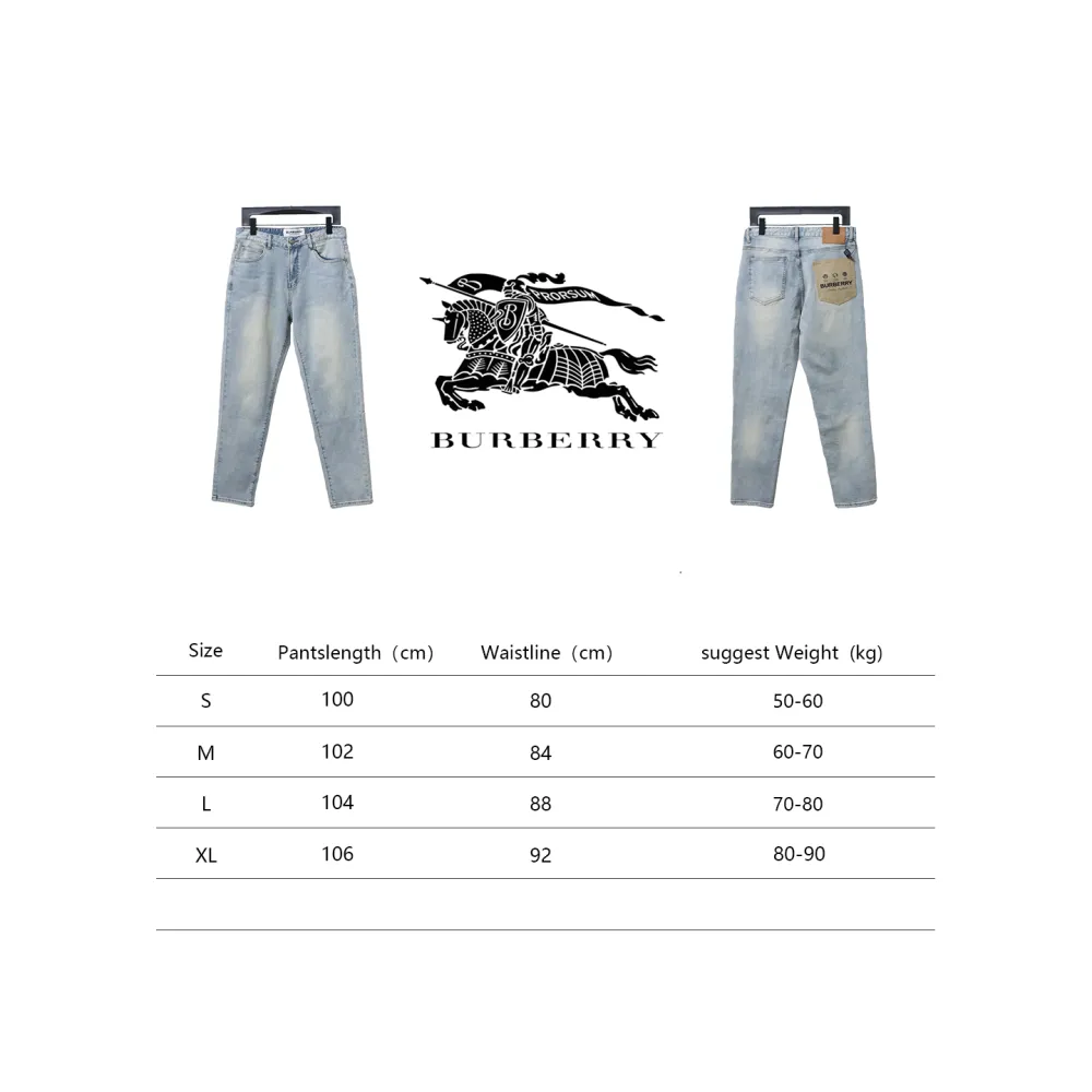 Burberry Label Pocket Patch Denim Pants