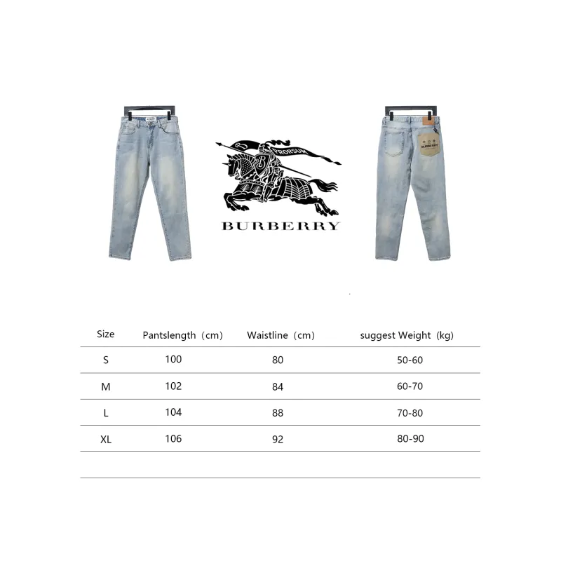 Burberry Label Pocket Patch Denim Pants
