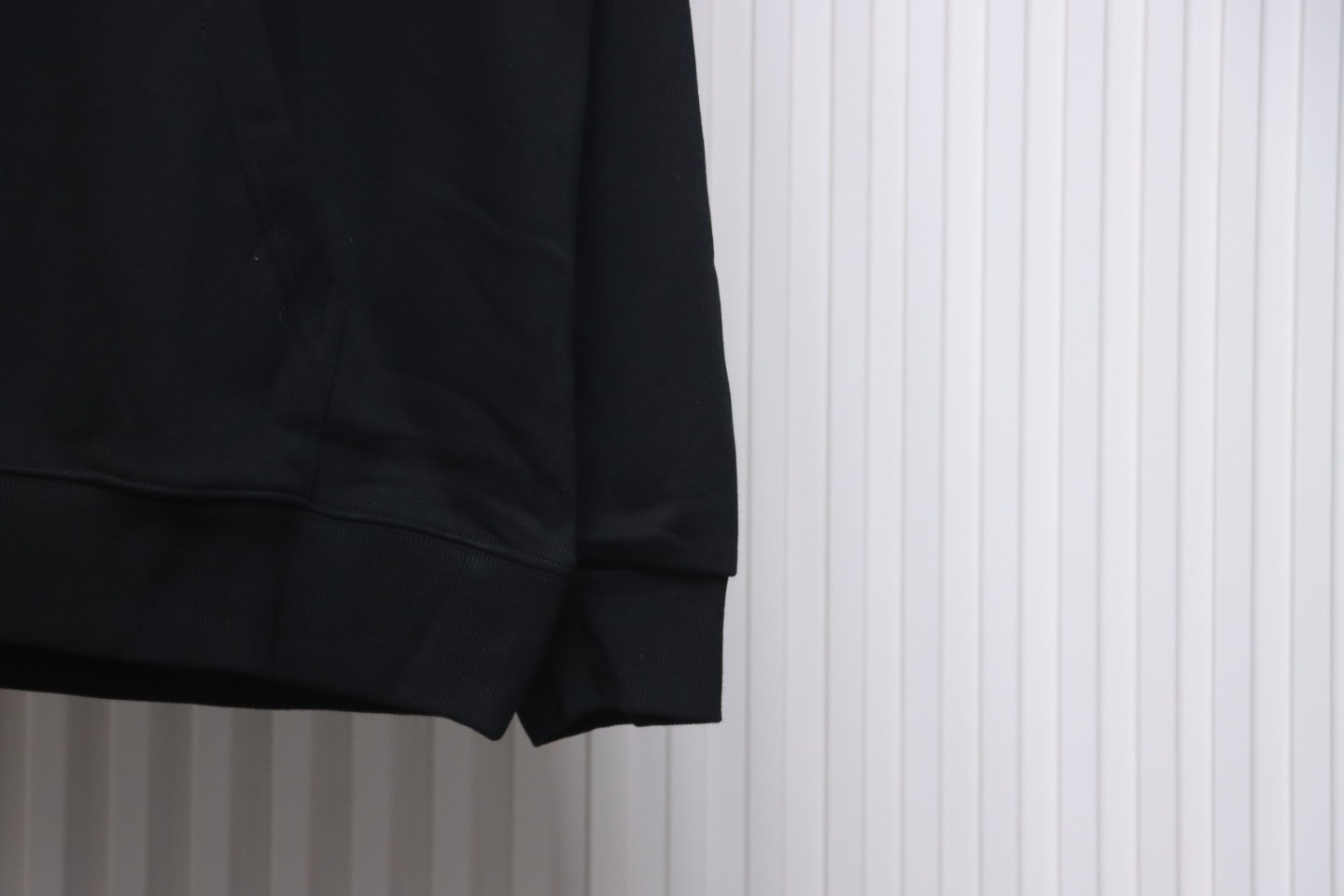 Burberry Panelled Plaid Hoodie Black