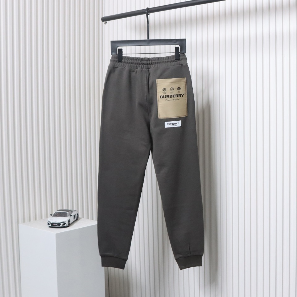 Burberry Sticky Note Cuff Trousers Grey