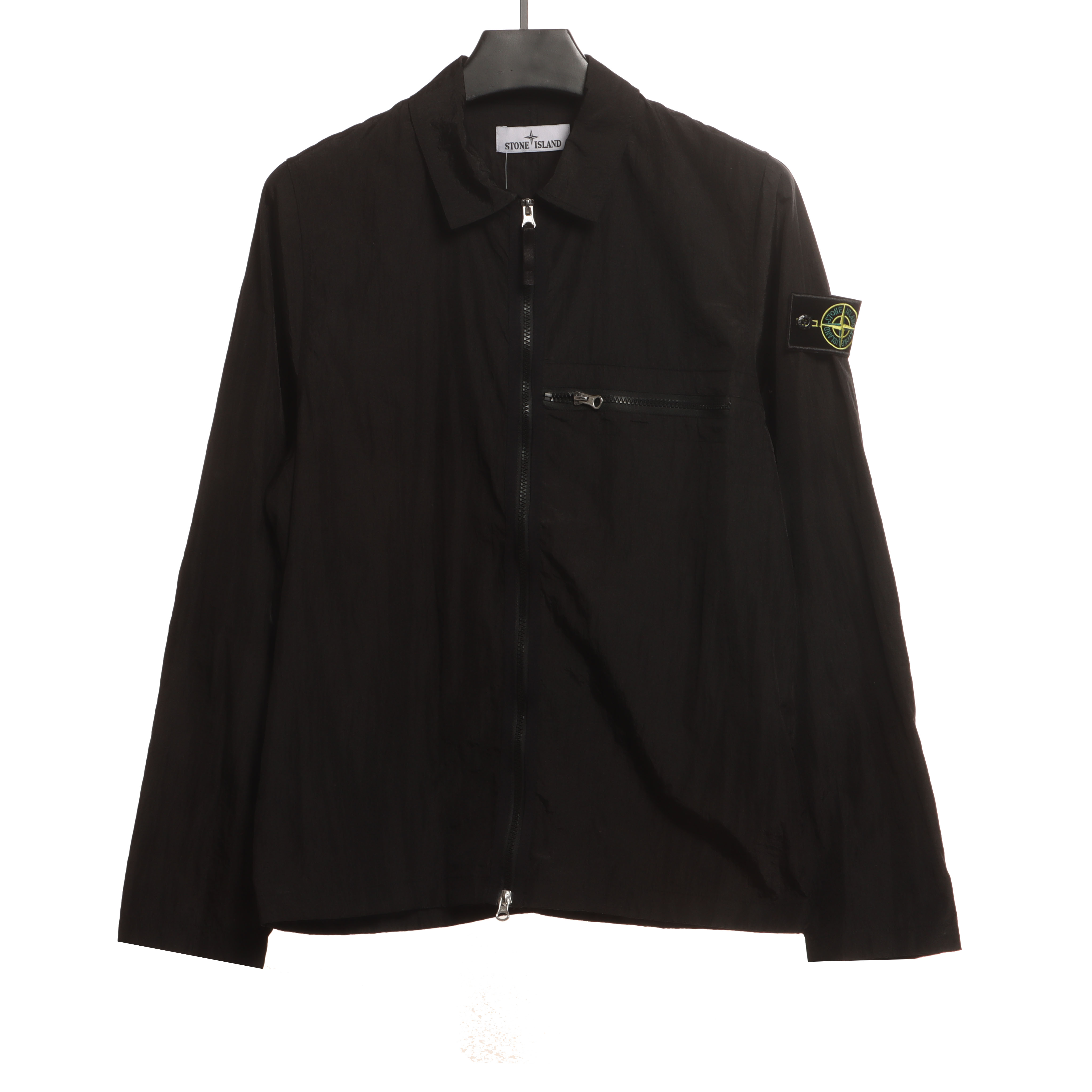 Stone Island Metallic Nylon Zip-Up Jacket