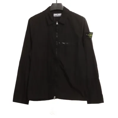 Stone Island Metallic Nylon Zip-Up Jacket 01