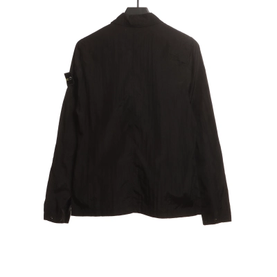 Stone Island Metallic Nylon Zip-Up Jacket 02