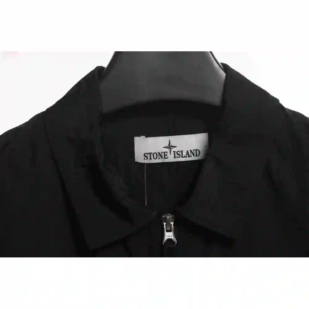 Stone Island Metallic Nylon Zip-Up Jacket