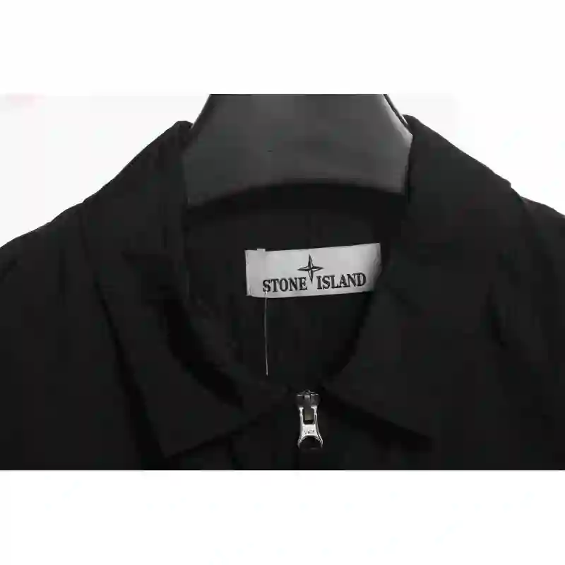 Stone Island Metallic Nylon Zip-Up Jacket