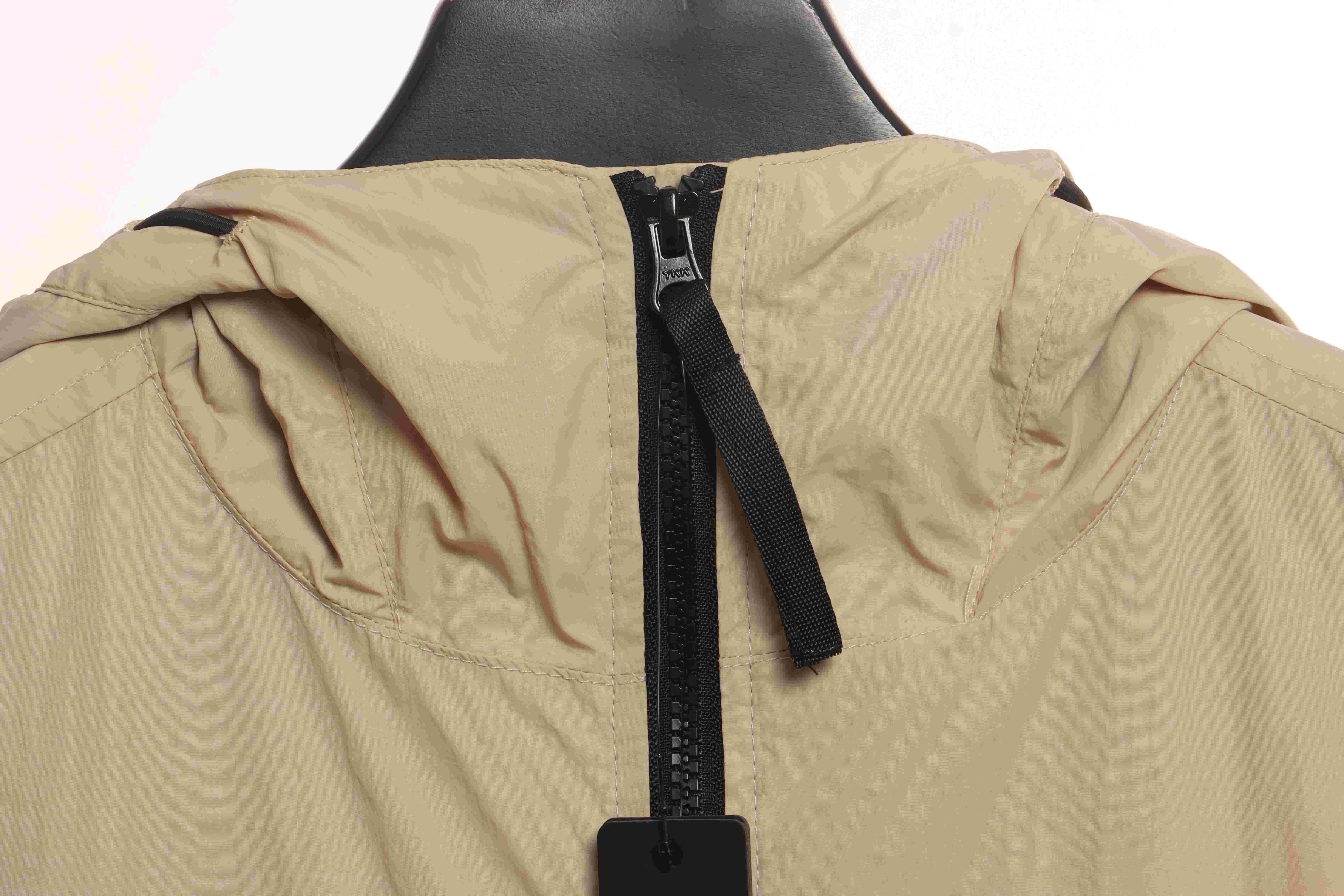 Stone Island Solid Color Casual Jacket Beige