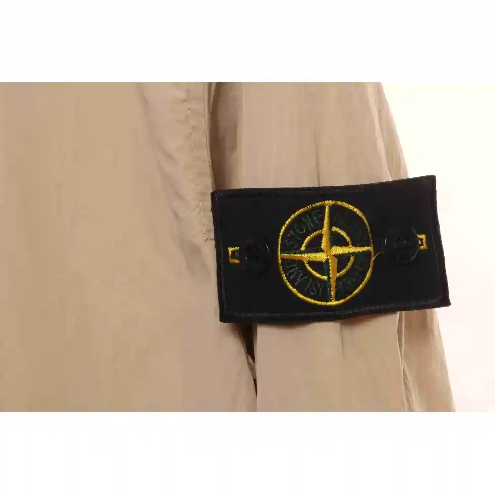 Stone Island Solid Color Casual Jacket Beige