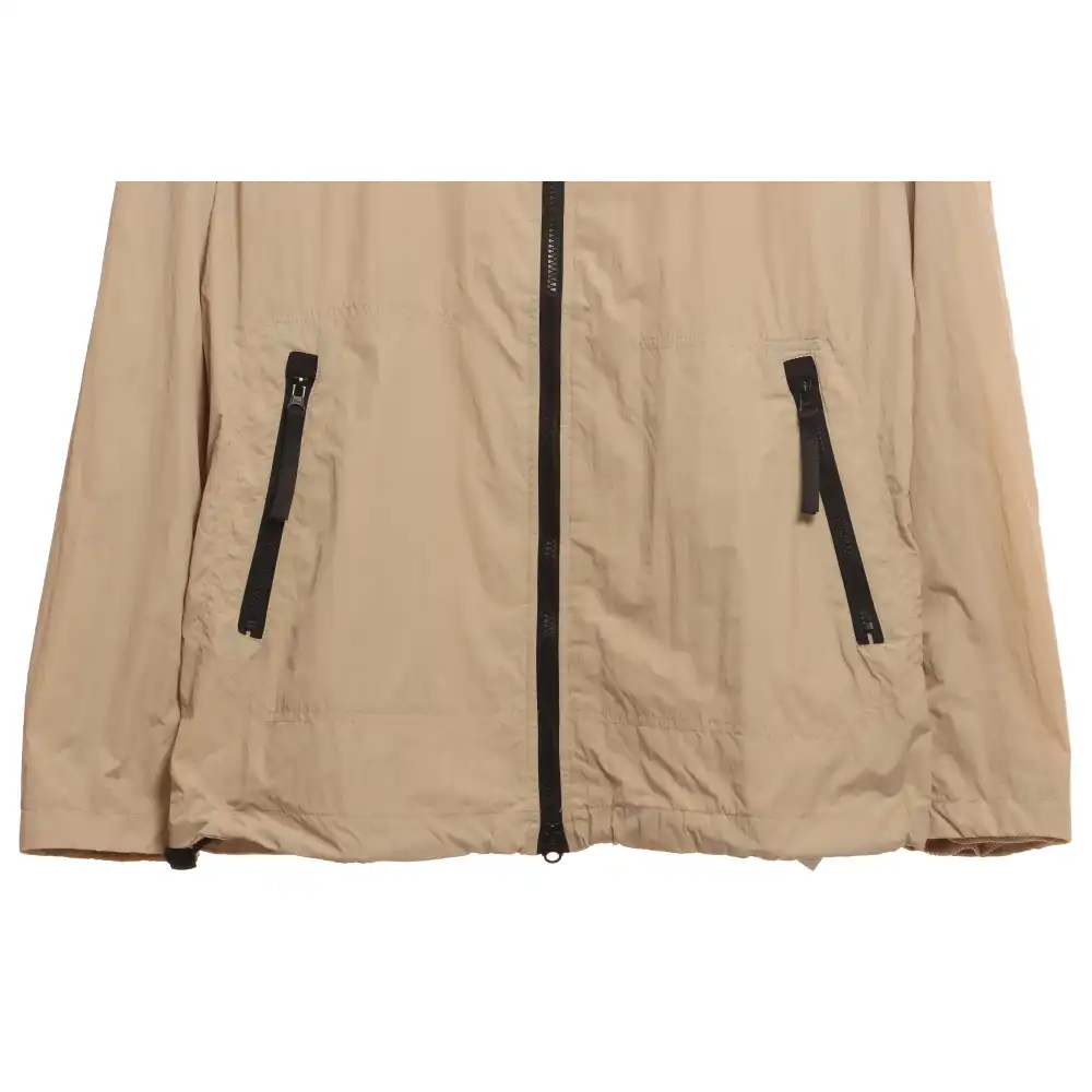 Stone Island Solid Color Casual Jacket Beige