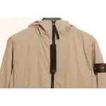 Stone Island Solid Color Casual Jacket Beige