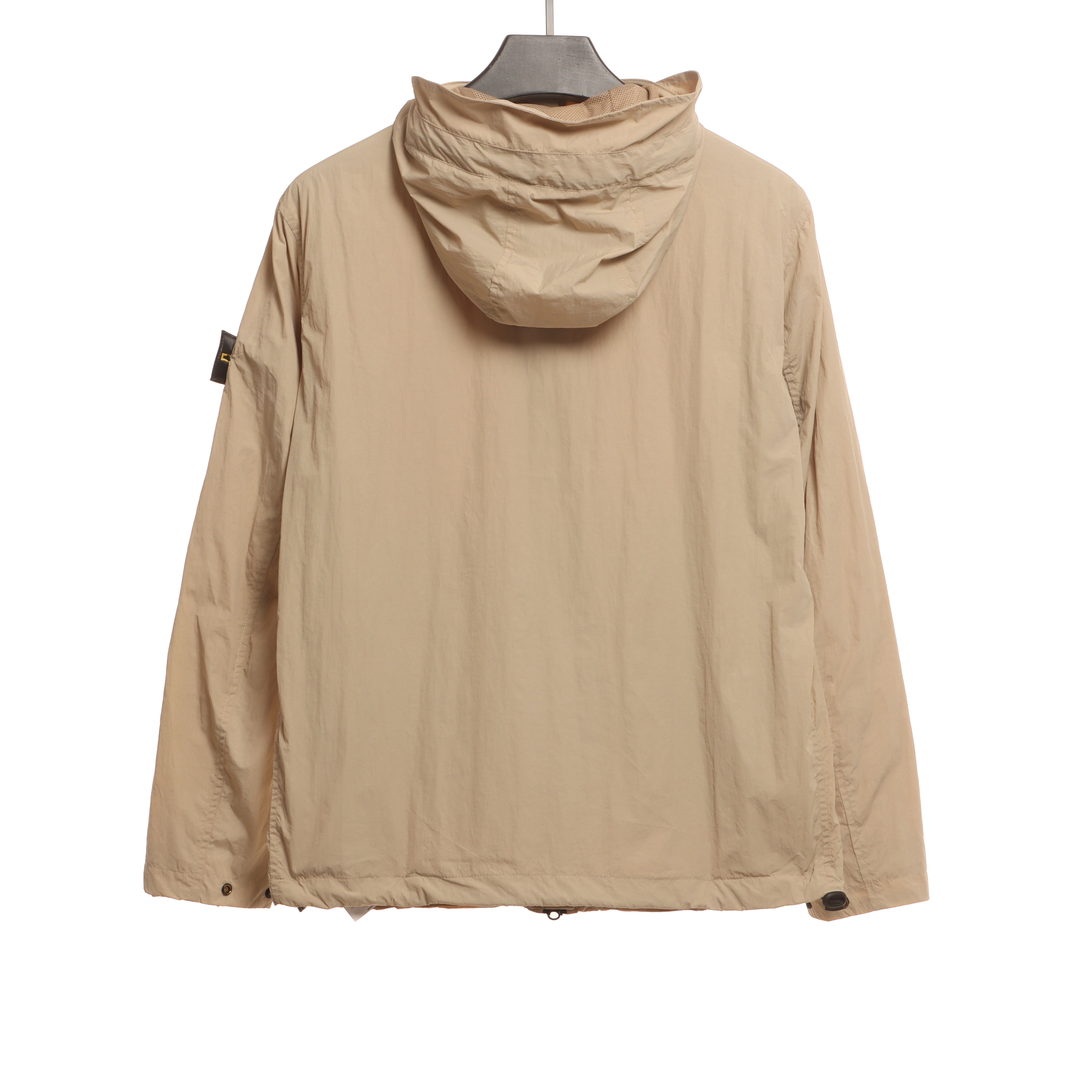 Stone Island Solid Color Casual Jacket Beige