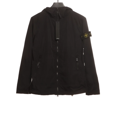 Stone Island Solid Color Casual Jacket Black 01