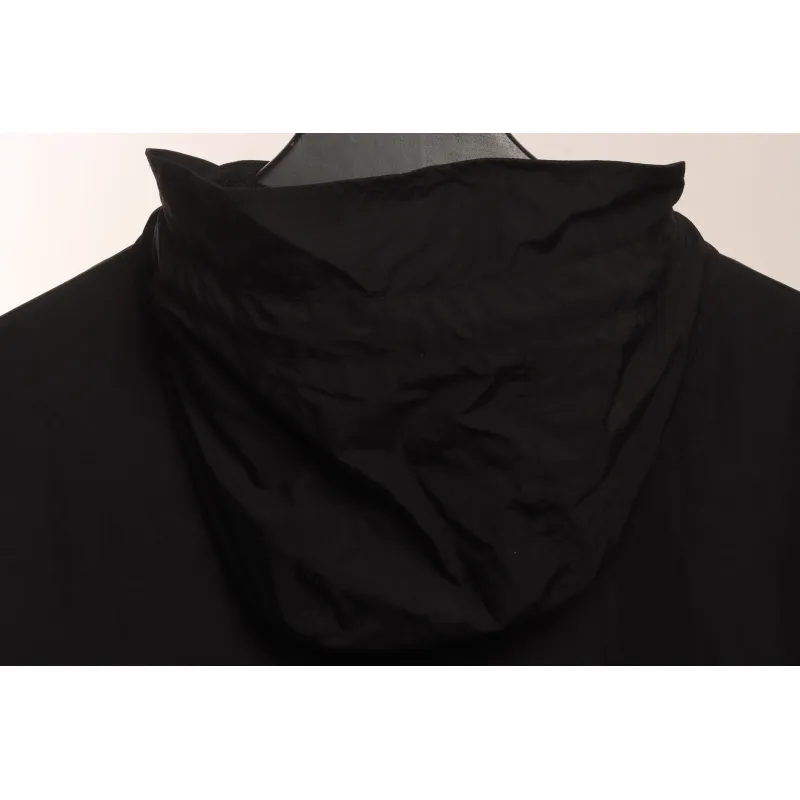 Stone Island Solid Color Casual Jacket Black