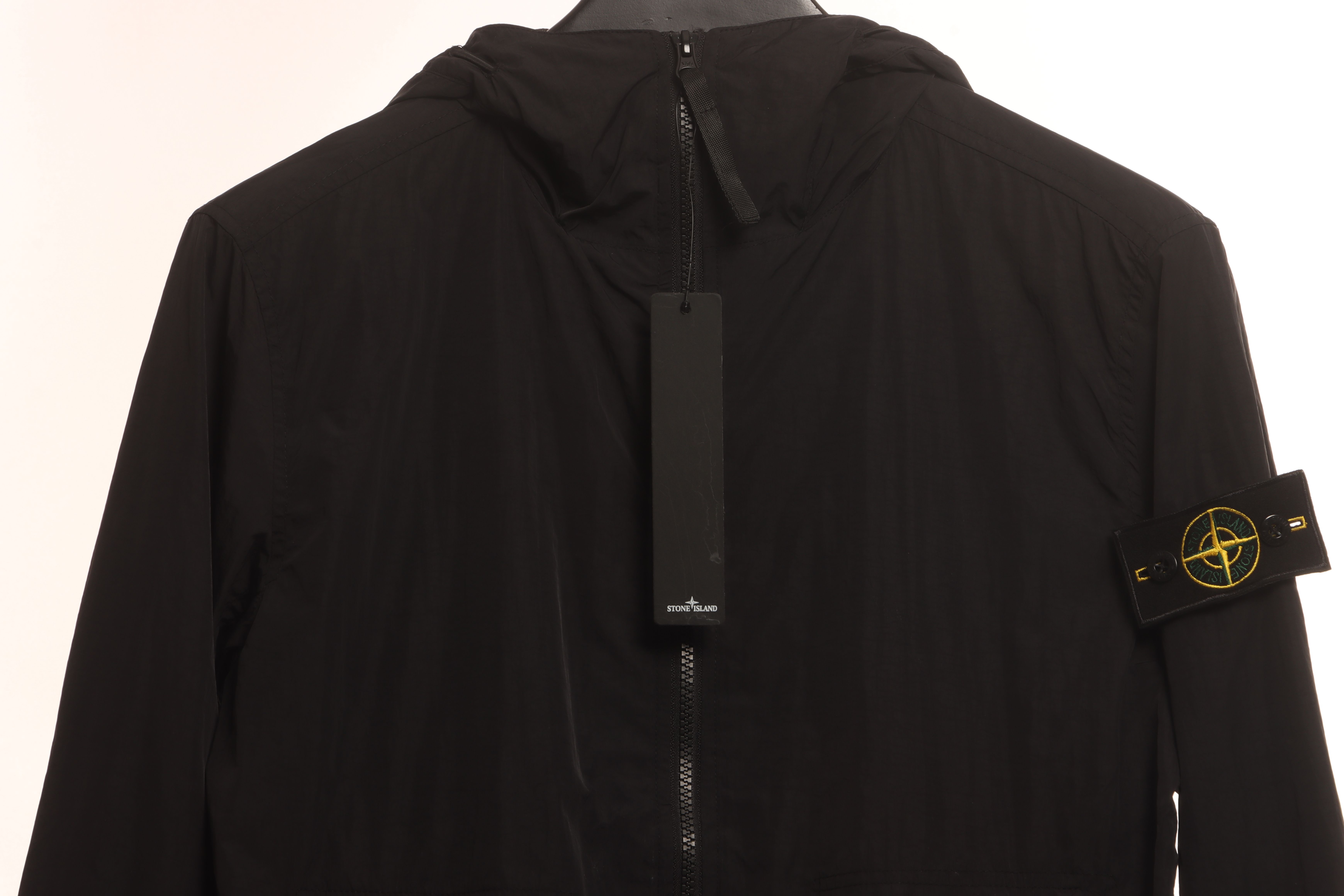 Stone Island Solid Color Casual Jacket Black