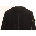 Stone Island Solid Color Casual Jacket Black
